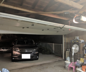 Spooky Off Track Garage Door