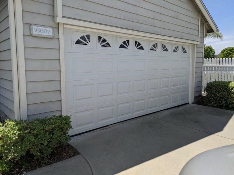 Garage door services with traditional door, carriage door, and contemporary door