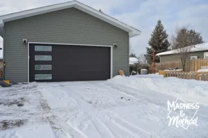 Garage Door in Snow